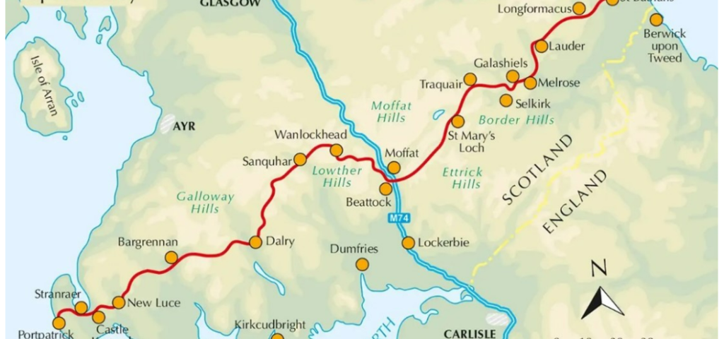 map of the trek